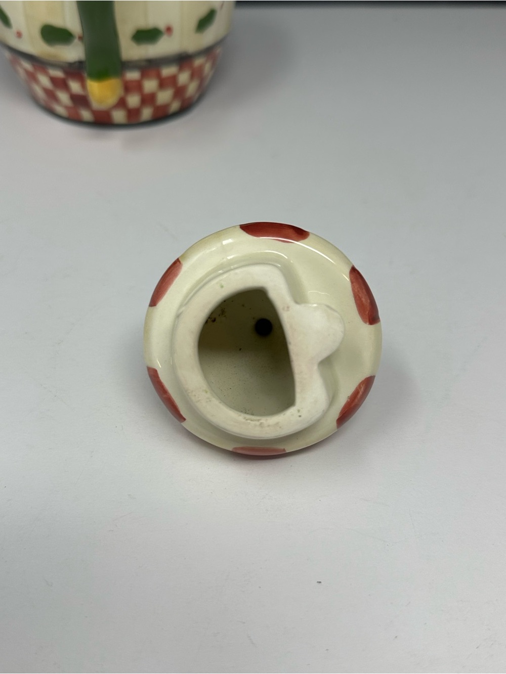 Sakura Holly Hand-Painted Mini Teapot by Debbie Mumm T1 Rare! - Picture 7 of 9